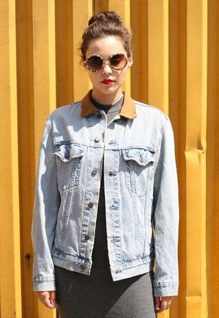 90'S BLUE ACIDWASH LEVIS LEVI'S CROPPED DENIM JACKET