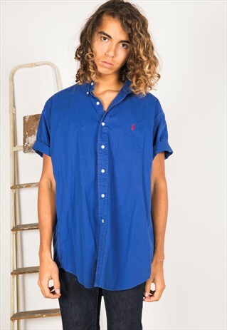 LAST UNIT SALE / VINTAGE 80S POLO RALPH LAUREN SHIRT / S0523