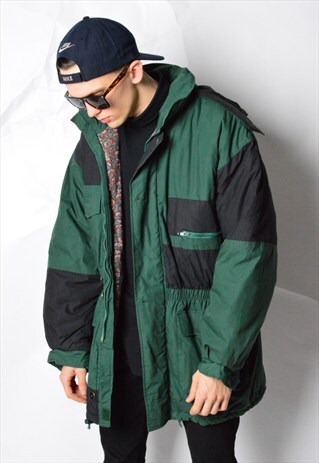 VINTAGE 80S DARK GREEN SKI JACKET