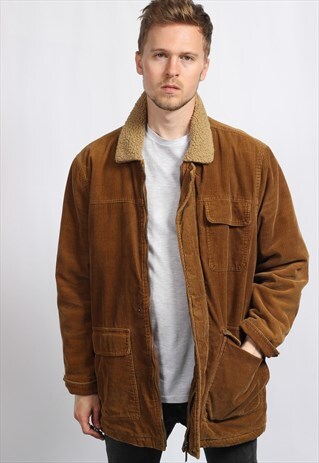 VINTAGE CORDUROY FLEECE LINED JACKET