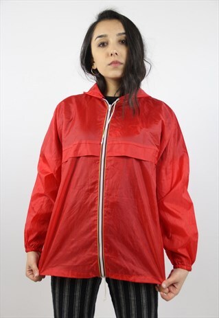 VINTAGE RED 90'S LIGHT SPORTS JACKET