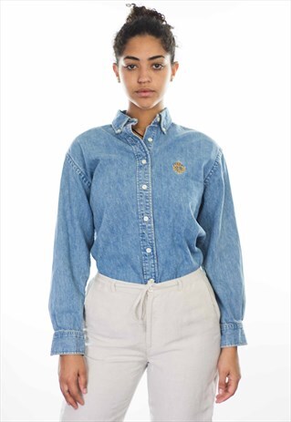 VINTAGE POLO RALPH LAUREN LOGO SHIRT 90S X 13.7