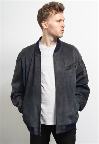 VINTAGE SUEDE BOMBER JACKET