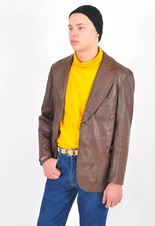 VINTAGE 70'S REAL LEATHER JACKET