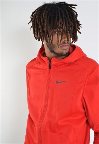 nike full zip hoodie red