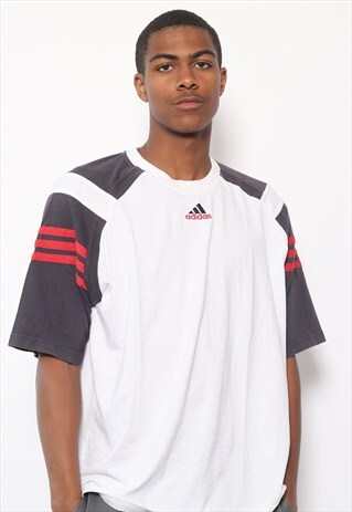 VINTAGE ADIDAS BIG LOGO T-SHIRT WHITE