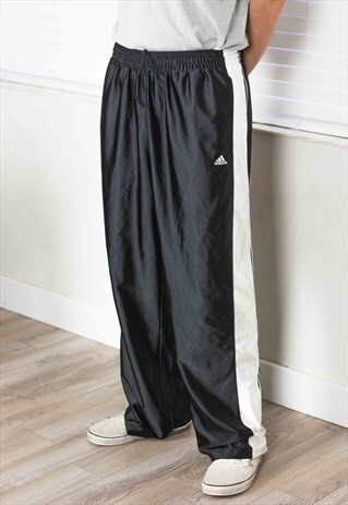 VINTAGE ADIDAS STRIPPED JOGGER LOGO 90S L 13.3