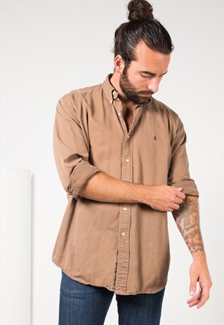 VINTAGE 80S POLO RALPH LAUREN SHIRT/ S4180