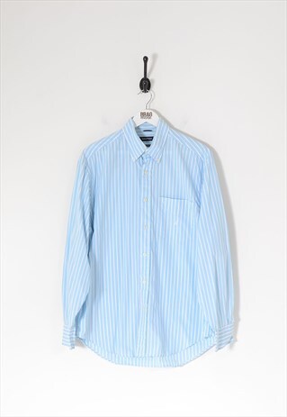 VINTAGE NAUTICA STRIPED FORMAL SHIRT BLUE MEDIUM BV10527