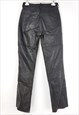 BLACK LEATHER TROUSERS PANTS FROM 80'S