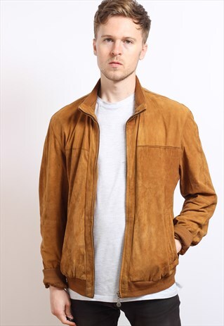 VINTAGE SUEDE BOMBER JACKET