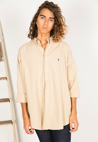 VINTAGE 80S POLO RALPH LAUREN SHIRT / R0505