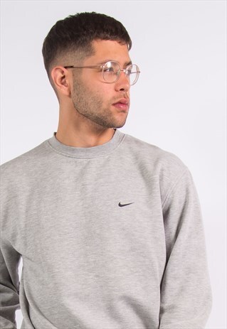 VINTAGE NIKE GREY SWEATSHIRT CREW NECK SWEATER