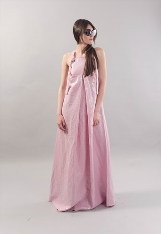 XXL DRESS/LINEN/LOOSE/KAFTAN/MAXI TUNIC/PINK DRESS/F1802