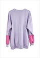 VINTAGE UNITED COLLEGES SWEATSHIRT IN PINK XL