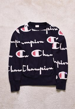 Champion Reverse Weave Repeat Print Sweater