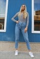 MID RISE JEANS IN BLUE