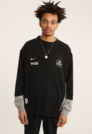 VINTAGE NIKE EMBROIDERED LOGO SWEATSHIRT