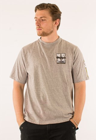 VINTAGE GREY TOMMY HILFIGER T-SHIRT TEE