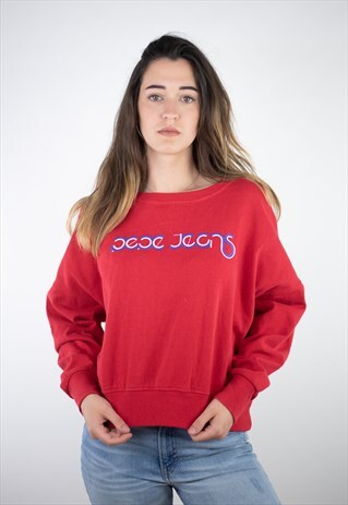 VINTAGE PEPE JEANS BIG LOGO SPELLOUT OVERSIZED SWEATSHIRT
