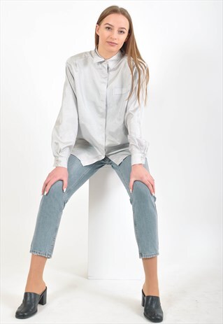 VINTAGE 90'S SILVER SHIRT