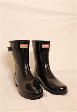 Hunter rubber boots in black-new without tags EU 42 UK US 10