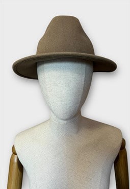 Vintage Wool Tribly Hat Beige