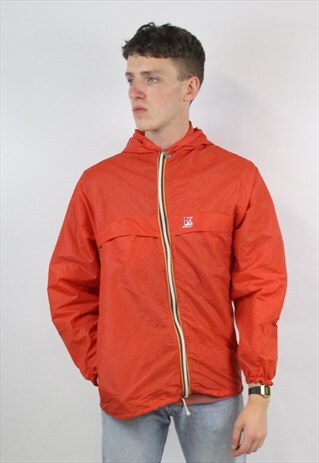 VINTAGE K-WAY 90S RED SPORTS JACKET