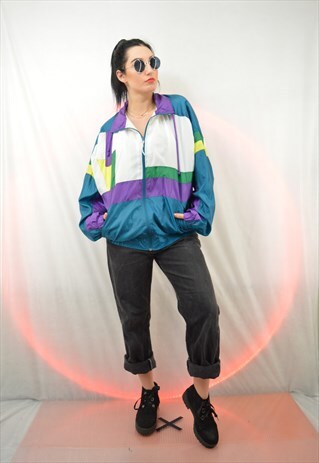 VINTAGE FIVE COLOUR SPORTS JACKET / UNISEX