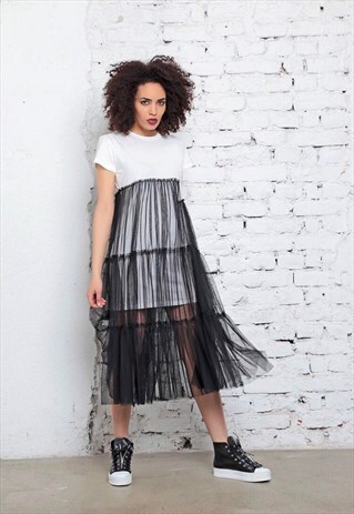 TULLE DRESS, PLUS SIZE MAXI DRESS, WOMENS DRESSES,