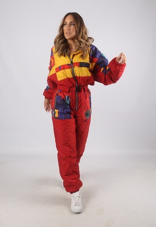 VINTAGE CAPT COOK FULL SKI SUIT SNOW SPORTS UK 12 M (9AJ)
