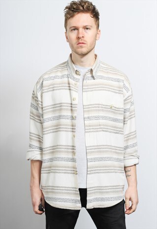 VINTAGE AZTEC PATTERNED SHIRT