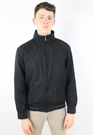 VINTAGE BLACK 90'S BOMBER JACKET