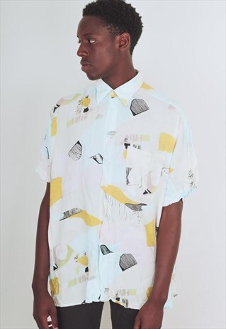 VINTAGE PATTERN SHIRT PTS434