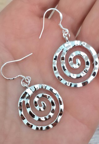 SILVER SWIRL EARRINGS