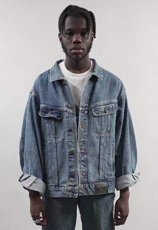 RARE VINTAGE 90'S VALENTINO MID-WASH DENIM JACKET