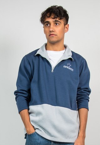 NFL DALLAS COWBOYS QUARTER ZIP SWEATSHIRT