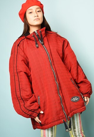 90'S RETRO ATHLEISURE RAVE OVERSIZED JACKET PARKA