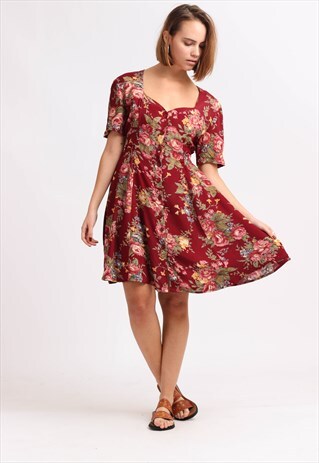 VINTAGE FLORAL SUMMER DRESS