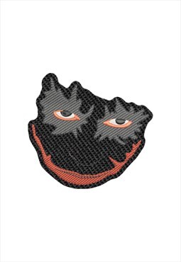 Embroidered Scary Clown Face iron on patch / sew on patch