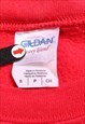 VINTAGE  GILDAN SWEATSHIRT MCDONALDS CREWNECK RED SMALL