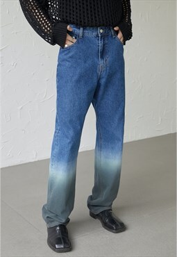 Men's Cement Grey Gradient Jeans S VOL.5