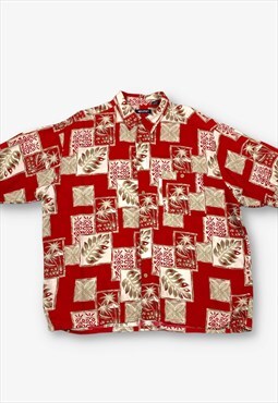 Vintage hawaiian shirt red xl BV19431