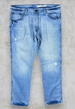 DKNY Bleecker Jeans Blue Straigh Leg Men's W38 L34