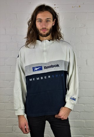 VINTAGE 90'S REEBOK 1/4 ZIP SWEATSHIRT