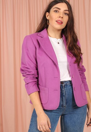 VINTAGE 80S BLAZER IN PURPLE