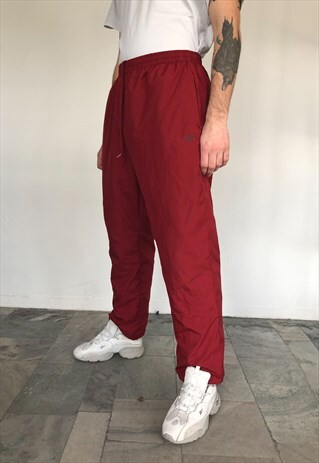 maroon tracksuit bottoms