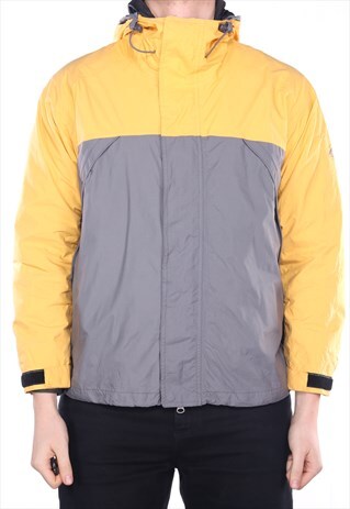 NIKE - GREY AND YELLOW ACG WINDBREAKER WITH FLEECE LINING -