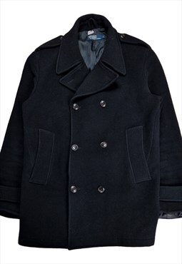Polo Ralph Lauren Wool Double Breasted Pea Coat Size Large