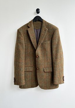 Vintage Harris Tweed Wool Blazer Jacket